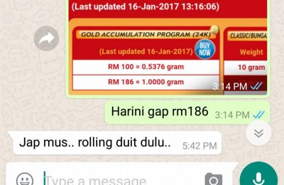 harga emas turun